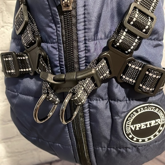 Dog Puffer harness jacket New with Tags! Navy - Picture 4 of 4